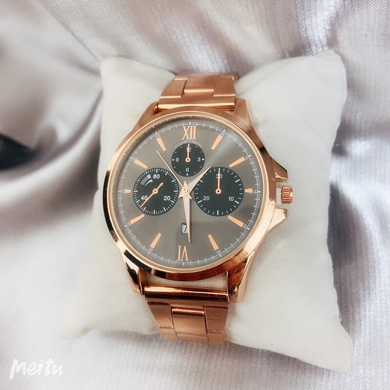 钢带日历表 休闲时尚男表 欧美爆款男表细节图