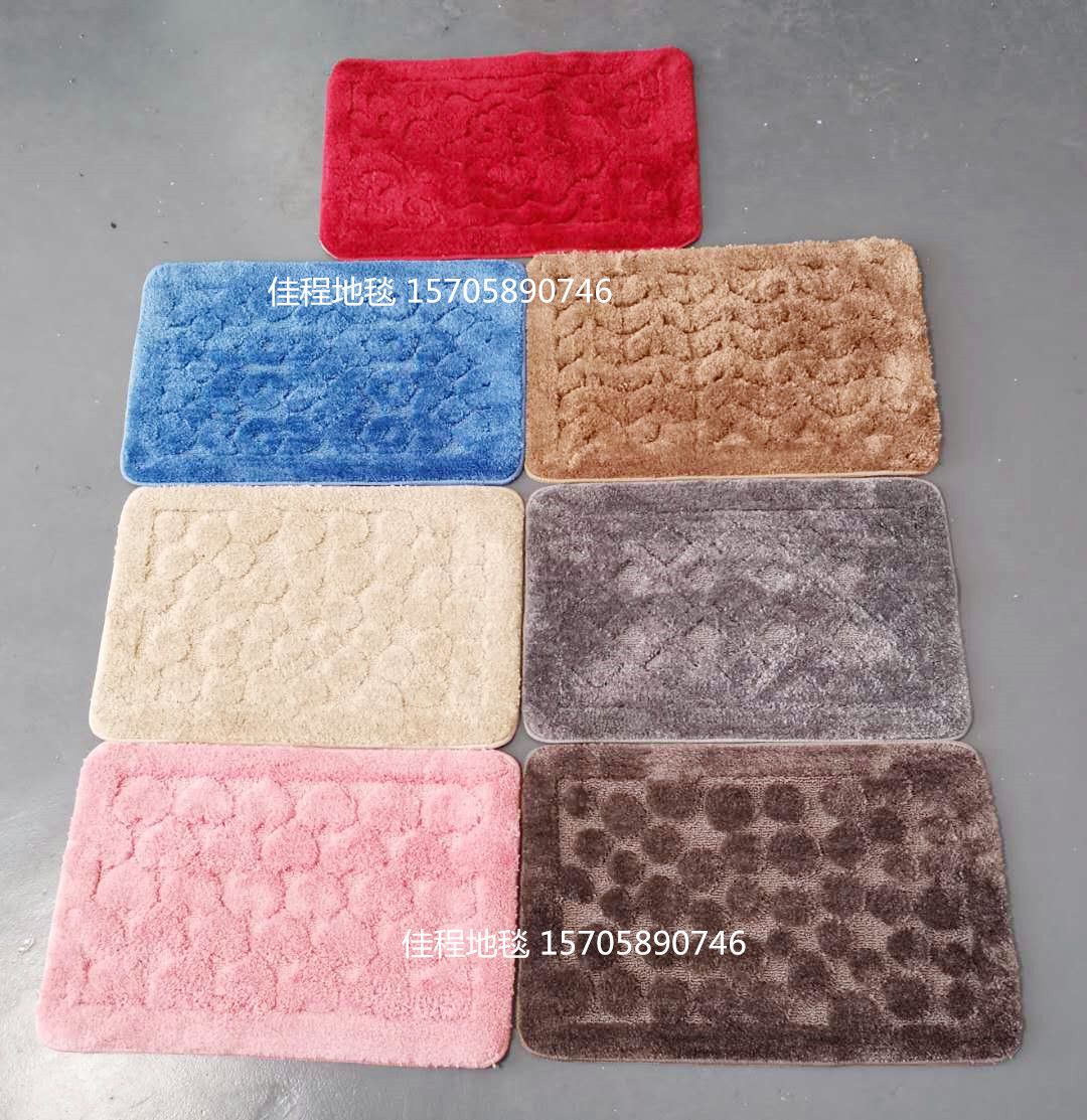 TPR flat velvet short wool jacquard floor mat, anti-slip door mat, floor mat, flat velvet jacquard floor mat, a best-selling floor mat in foreign trade full figure