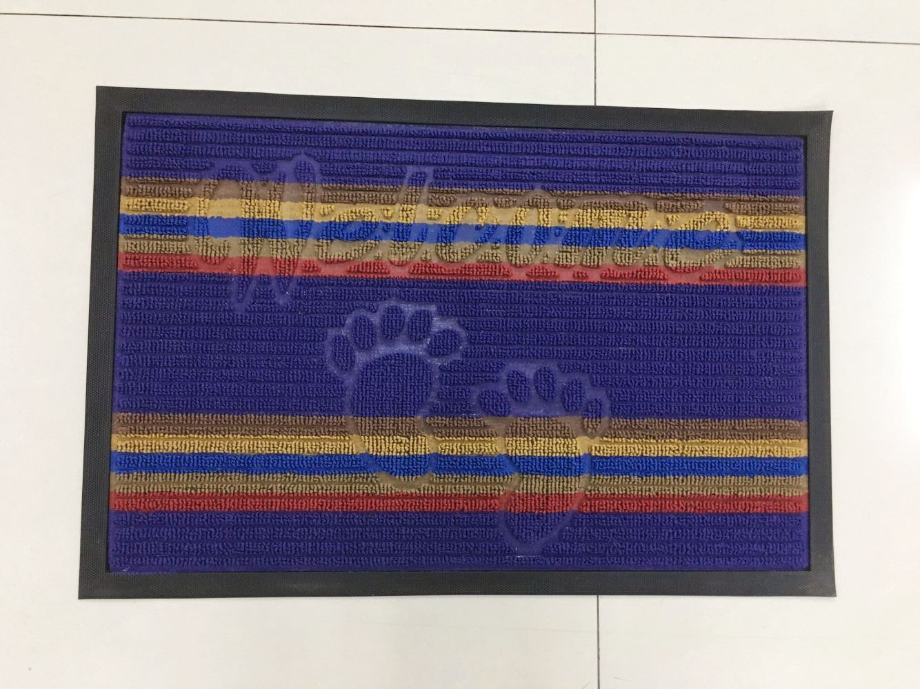 40*60cm rubber ring velvet floor mat, foot mat, water-absorbing anti-slip floor mat, anti-slip mat, rubber mat, door mat Item Picture