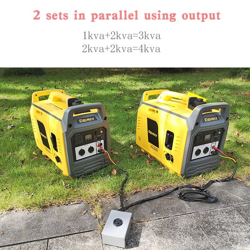 DEHRAY 2KW/KVA variable frequency silence gasoline generator 220V small portable Application Scenario