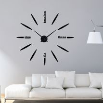 亚马逊热卖爆款客厅创意挂钟亚克力diy clock鐘欧式墙贴装饰时钟