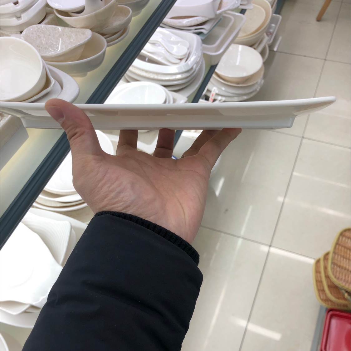 Melamine rectangular dish details Picture