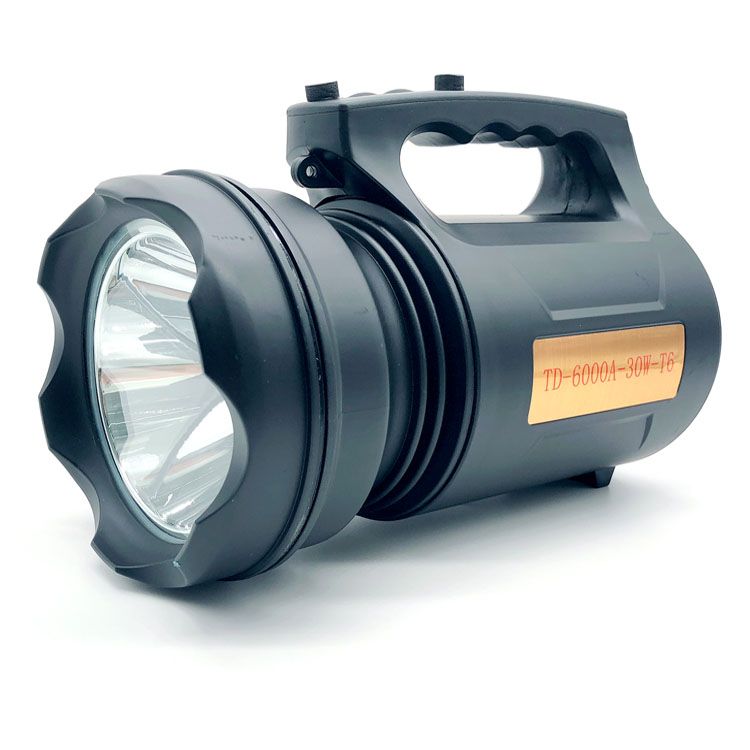 手提探照灯 便携式大功率强光远射手提灯 户外LED充电应急工作灯