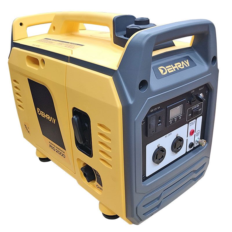 DEHRAY 2KW/KVA variable frequency silence gasoline generator 220V small portable Item Picture