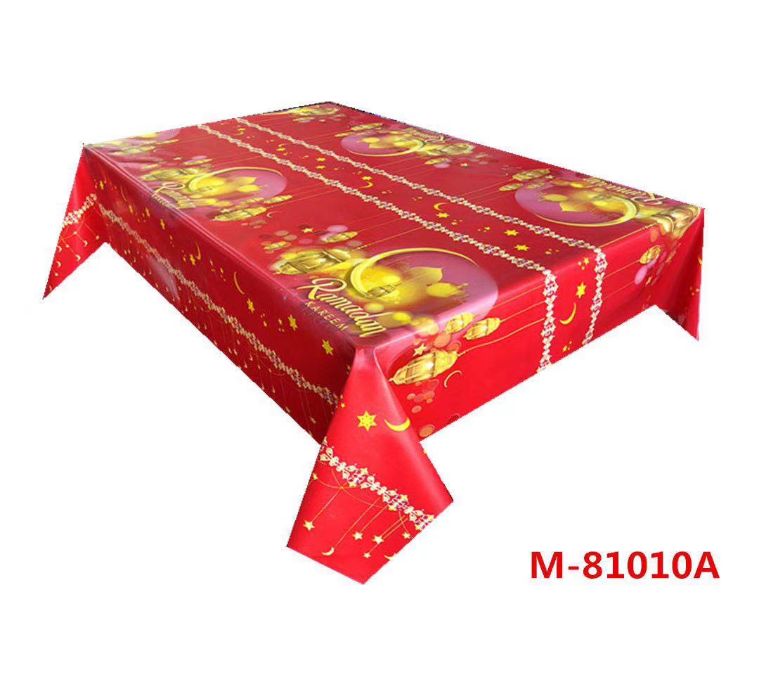 Non-woven fabric Ramadan tablecloth factory direct sales new tablecloths, high-end household tablecloths, best-selling tablecloths detail image 4