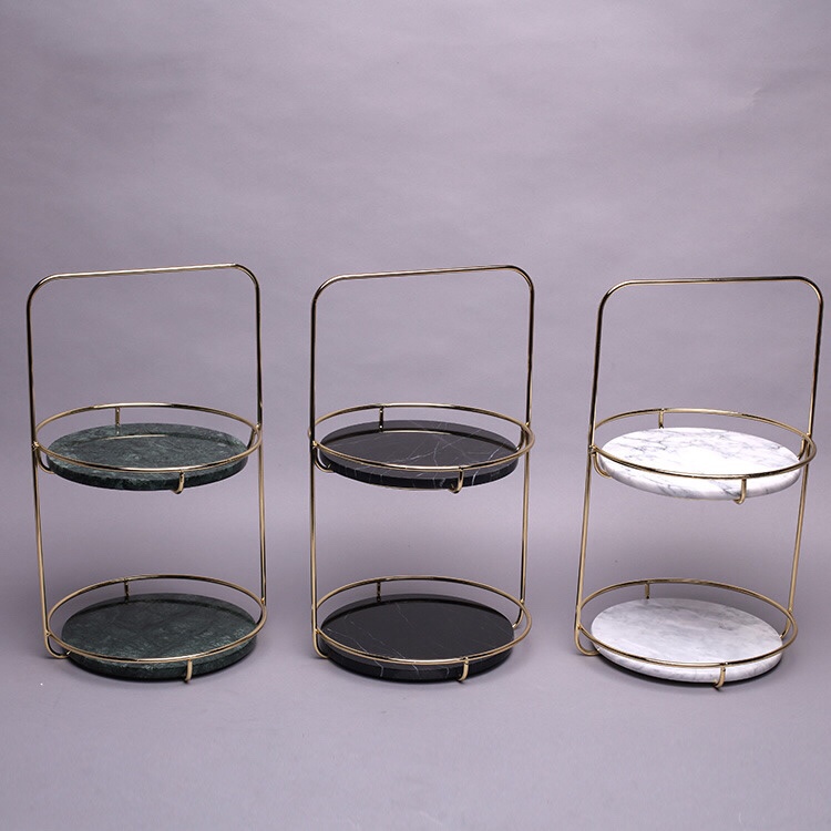 大理石托盘北欧现代风首饰品卫生间洗手台卫浴洗漱收纳轻奢长方形