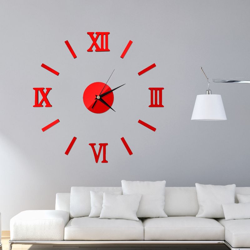 Wholesale Decorative Creative Wall Clock Diy Wall Paste Home Simple Personality Minimalist Silent Clock Creative Home Wall Clock details Picture