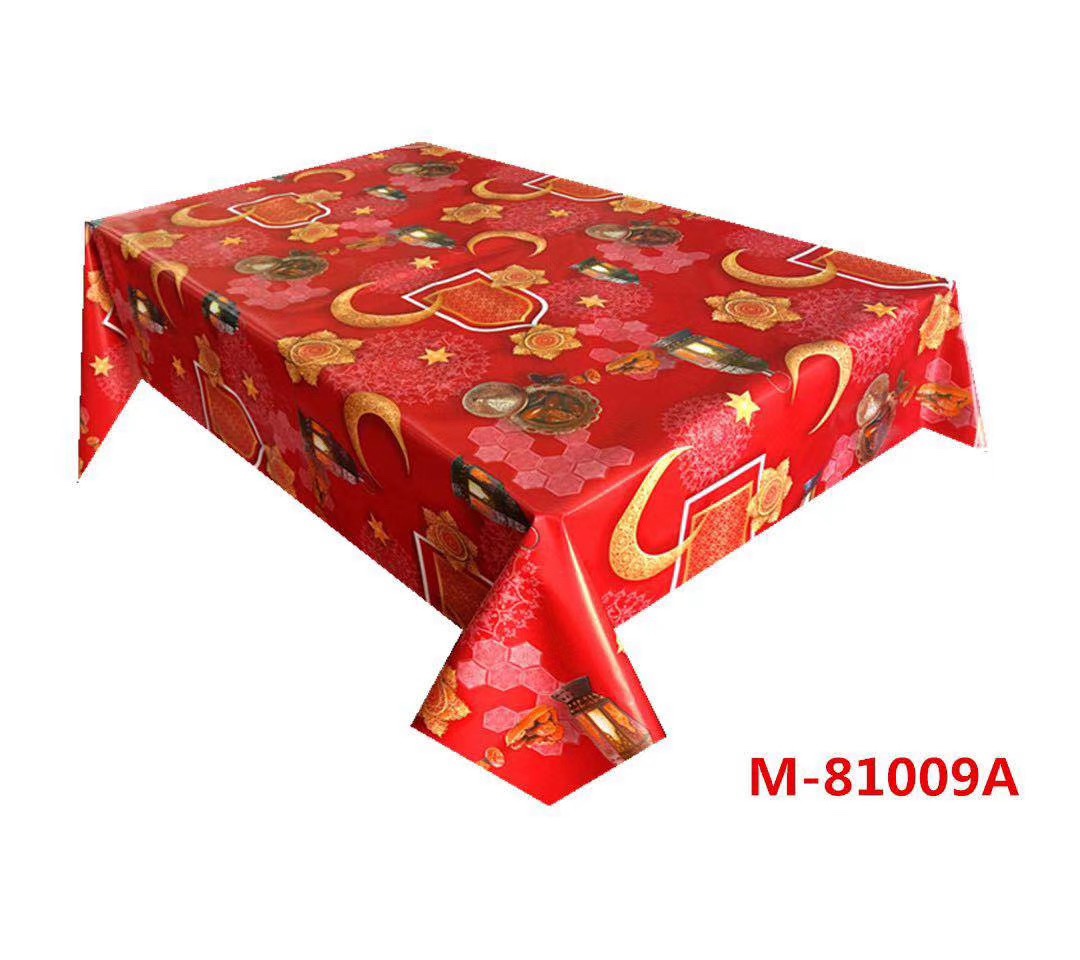 Non-woven fabric Ramadan tablecloth manufacturer direct sales of new tablecloths, high-end household tablecloths, best-selling tablecloths detail image 2