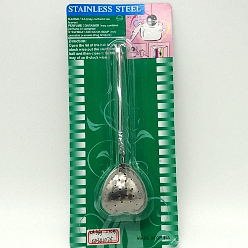 BS-8003 Suction card heart-shaped clip Weibao tea Ball tea filter, soup seasoning packet filter ball