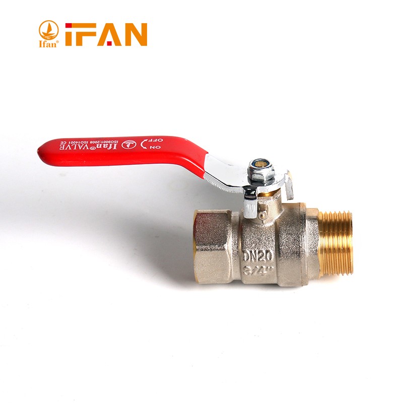 IFAN factory direct sales brass ball valves, internal and external threaded union disc handle ball valves, electroplated manual ball valves, 4 minutes, 6 minutes -1 inch 2 detail image 3