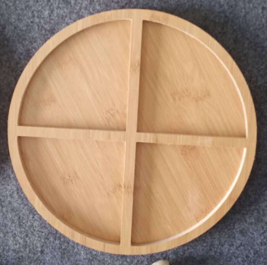 圆密度板竹纹隔热垫厨房餐具家用餐垫