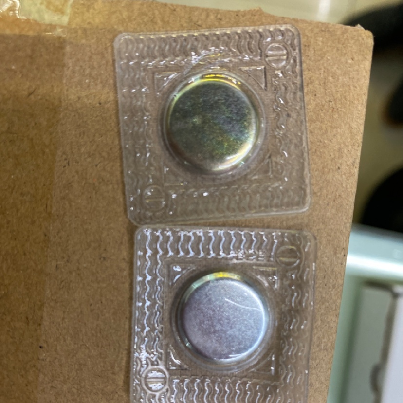 服装PVC磁扣15*2mm，包胶磁扣