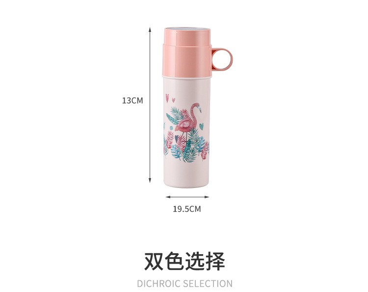 环保PP材质牙刷牙膏盒 时尚便携式旅行牙刷盒 火烈鸟图案牙具盒详情图6