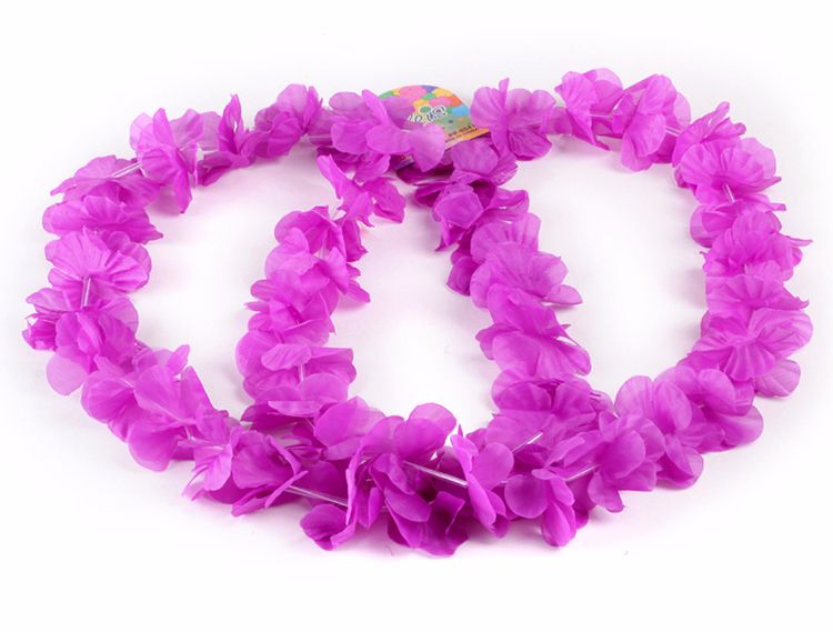 A Hawaiian wreath is used to decorate children's toys for parties thumbnail