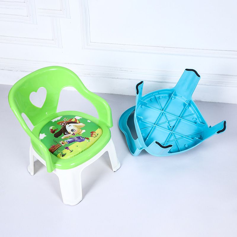 Cartoon children's chair, baby seat with backrest, small stool, calling chair with noise, can be used for eating, infant and child chair 77Y83B2802 Specification image