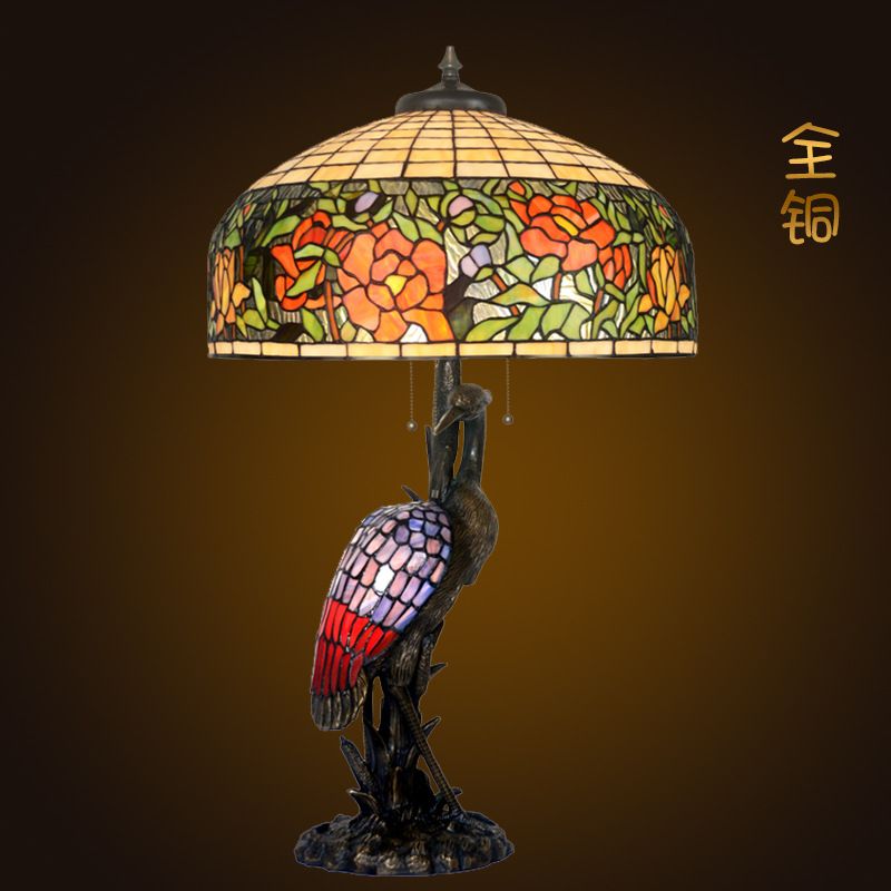 European lamp for living room and bedroom decoration with copper base