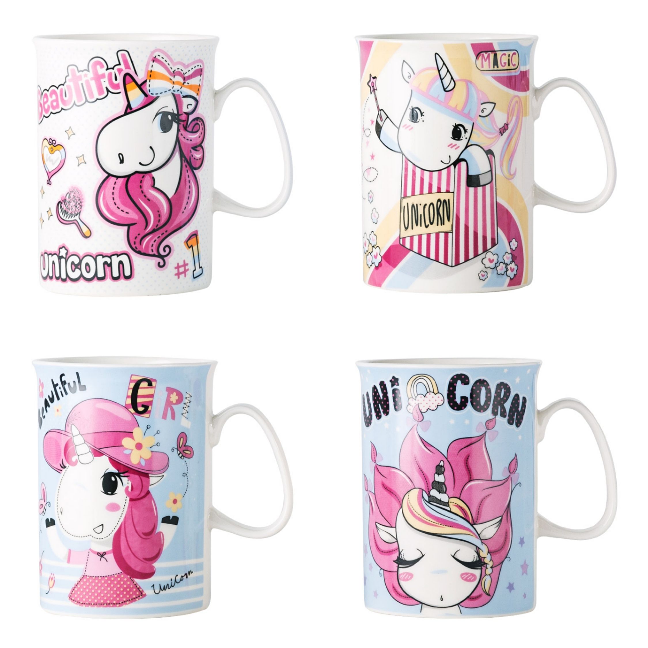 Pink series daily ceramic mug applique cups thumbnail