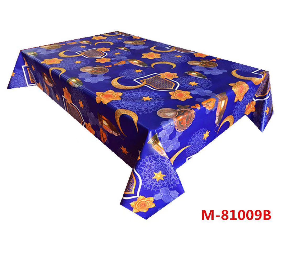 Non-woven fabric Ramadan tablecloth factory direct sales new tablecloths, high-end household tablecloths, best-selling tablecloths detail image 3