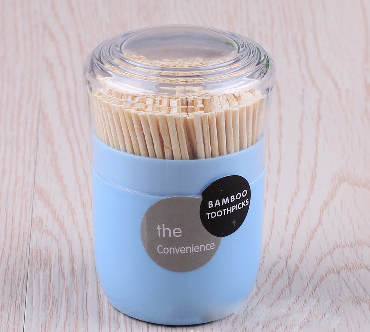 1000-piece dental floss and toothpicks set, bamboo toothpicks in bottle, double-pointed design, eco-friendly and odorless, essential daily necessities for home and hotel use detail image 3