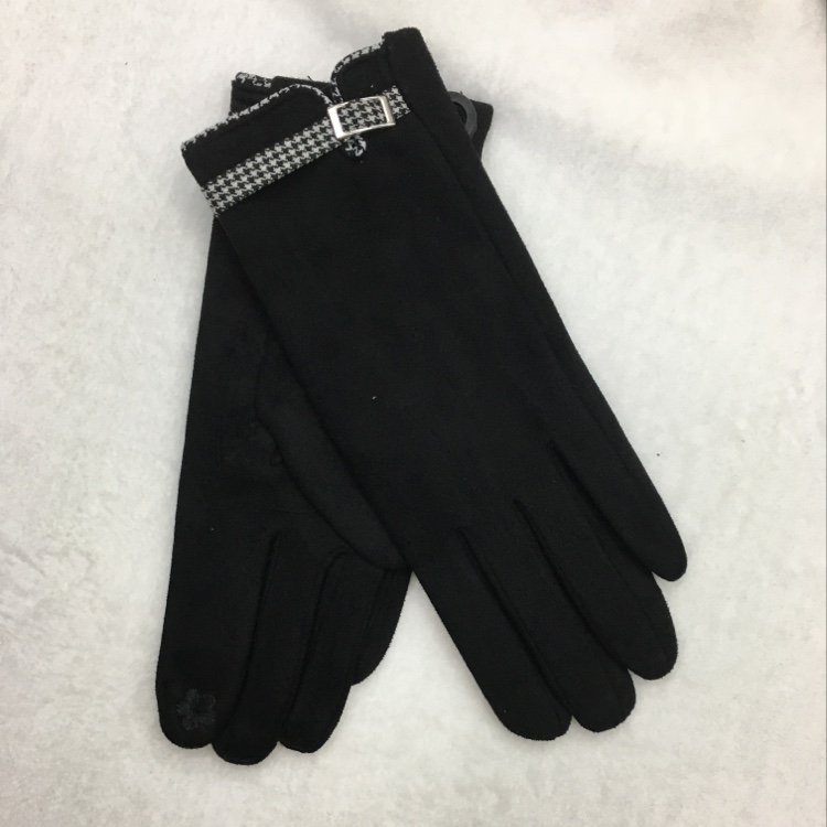 Milk bird plaid gamuza warm guantes de otoño e invierno para mujeres detail image 1