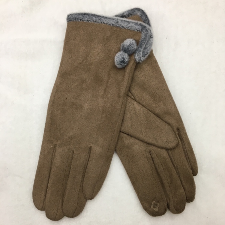 Doble bola de pelo de gamuza de terciopelo compuesto cristal ultra suave guantes de moda caliente Application Scenario
