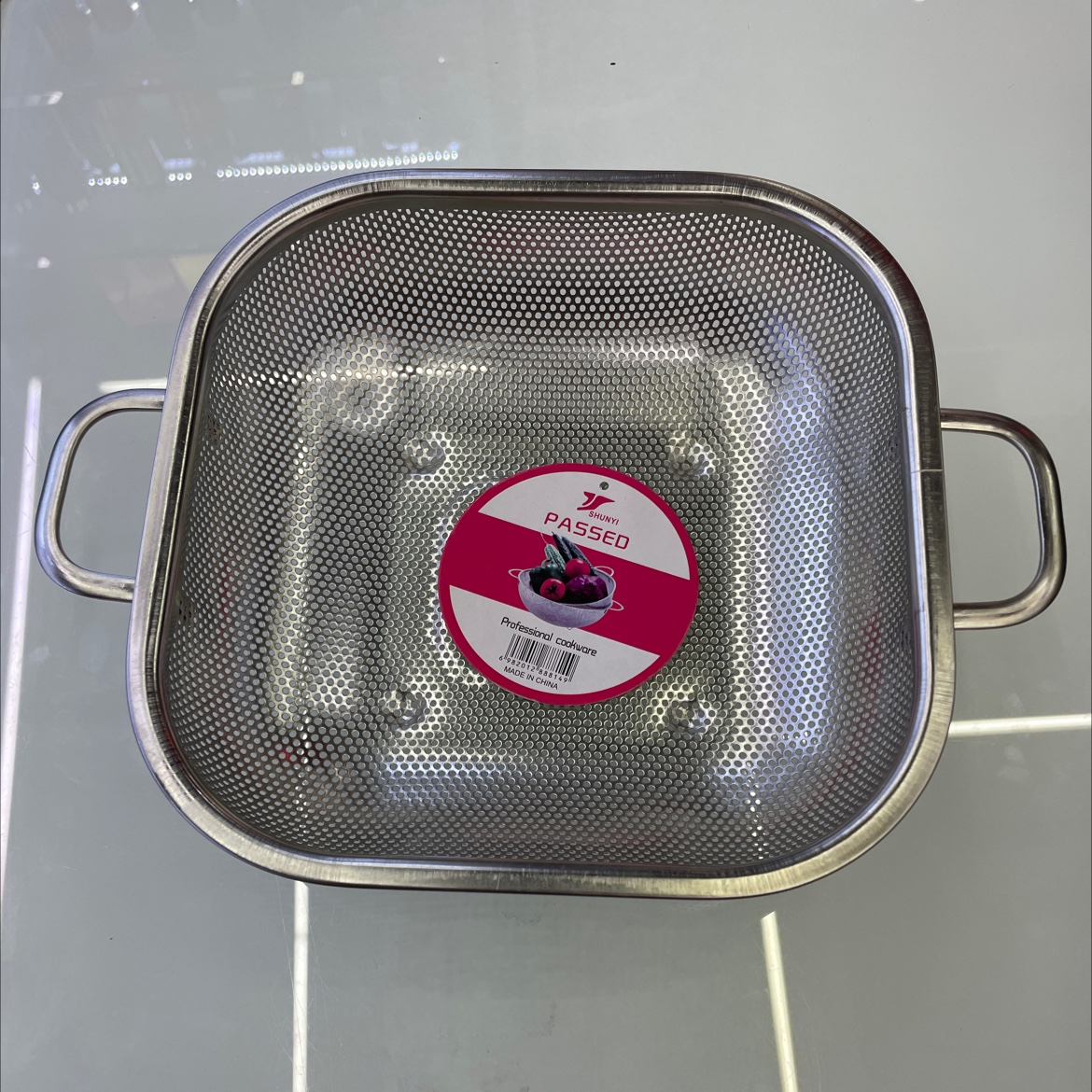 22Cm方型冲孔蓝产品图