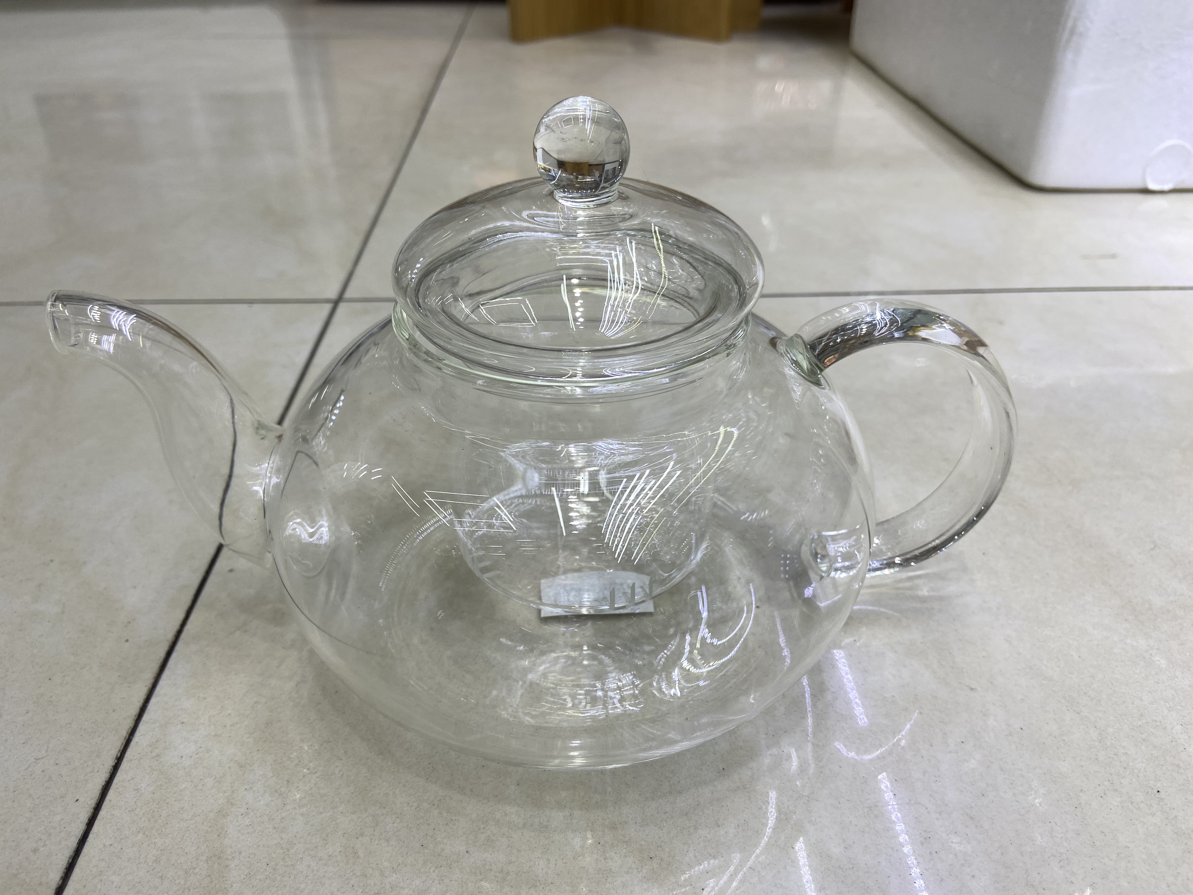耐高温高硼硅/花茶壶/人工吹制产品图