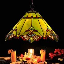 17 "modern simple green fashion single head chandelier glass art restaurant chandelier