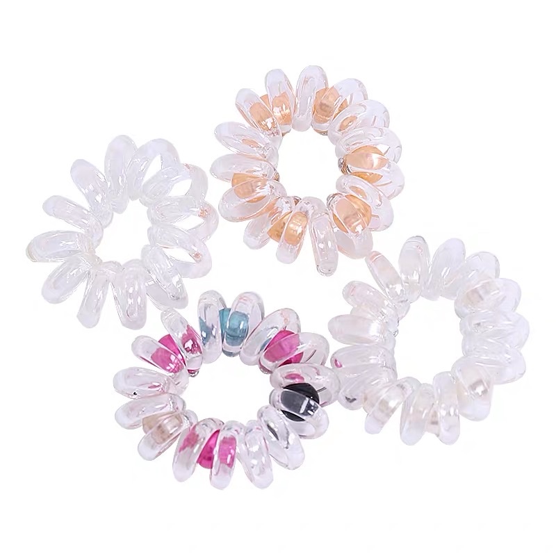 Fairy 4 Sets Oh ~ Pearl Telephone Line Hair Circle Female Network Red Fashion Simple Head Rope Ball Head Kk Horsetail Leather Band Application Scenario