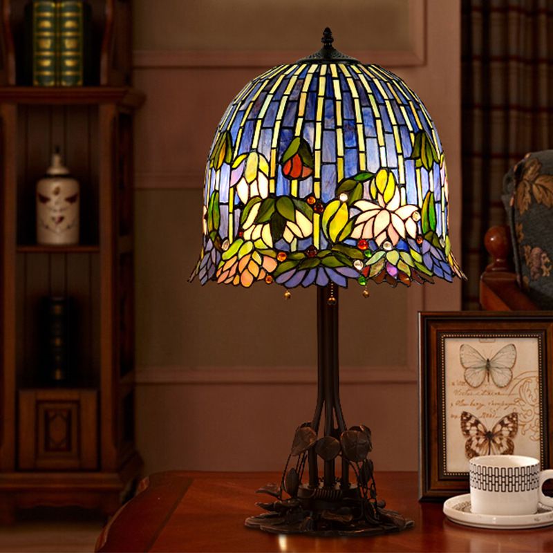 16 inch artistic creative water lily glass lamp living room lamp bedroom bedside lamp new product