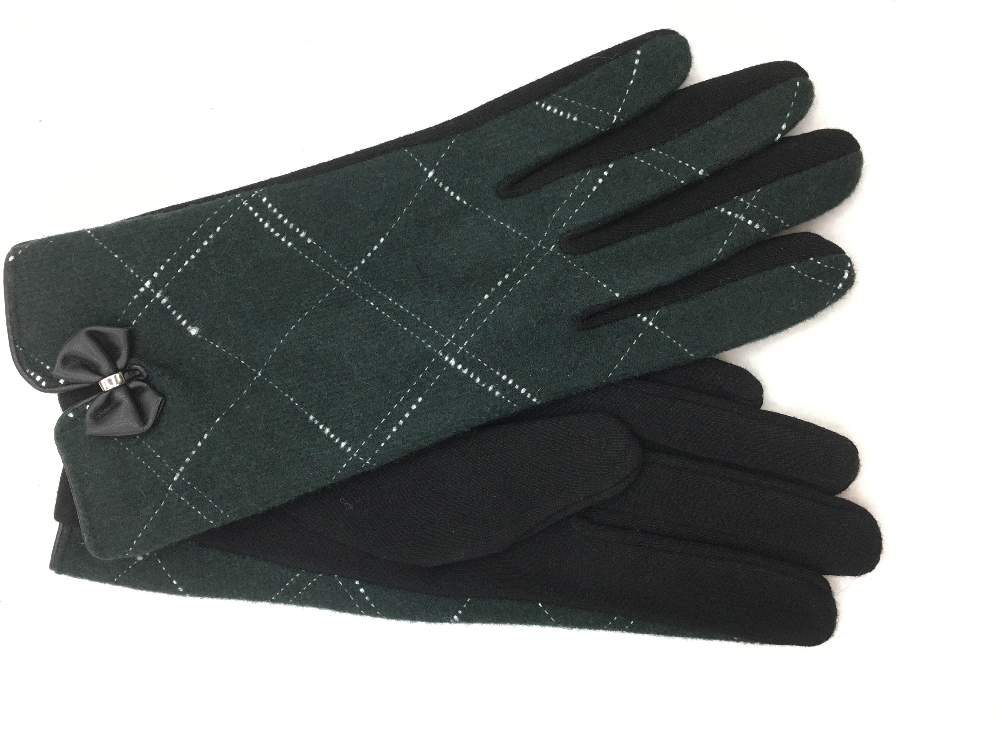 Exportación a europa, américa, japón y Corea del Sur comercio exterior versión AB celosía caliente con fleece y guantes engrosados suave y transpirable cómodo y cálido guante de mujer detail image 1