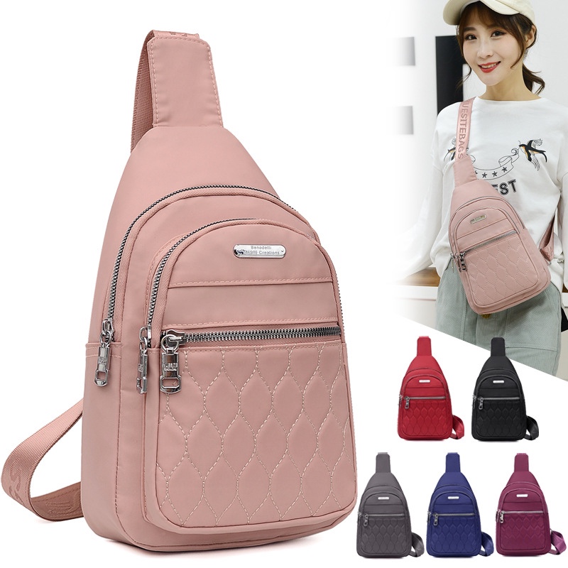 New women's mom commuter Travel Oxford Bu fashion Korean casual breast bag portable travel Ringer shoulder bag thumbnail
