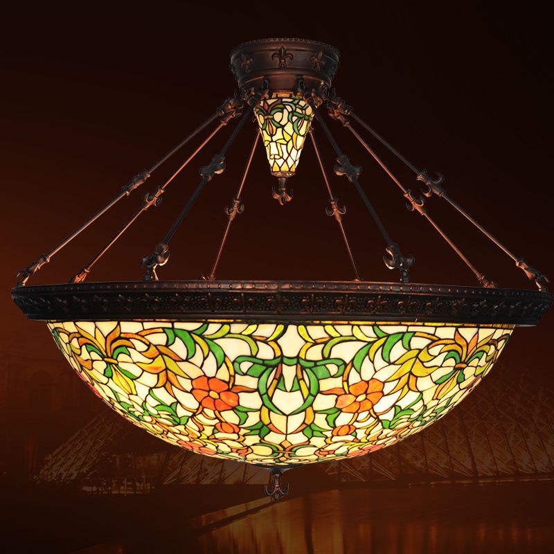 43 inch glass chandelier decorated in hotel lobby European style