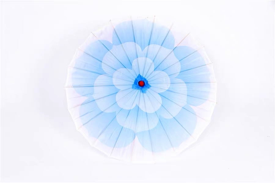 Jasmine Umbrella Photography Prop Umbrella Qipao Catwalk Umbrella Craft Umbrella Dance Umbrella Silk Silk Classical Umbrella Stage Prop Umbrella Specification drawing
