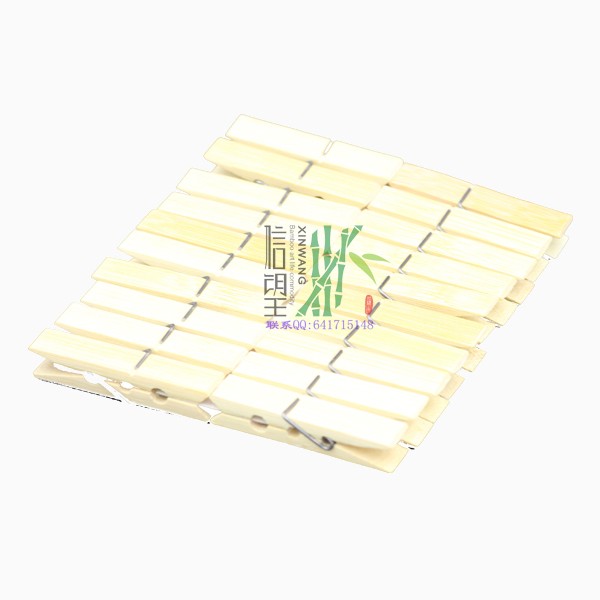 Xinwang brand bamboo clip storage clip 6001 factory direct supply, coat hook clip, bleached bamboo clip for vegetable greenhouses, transparent bag clothes clip, pants clip, storage clip detail image 6
