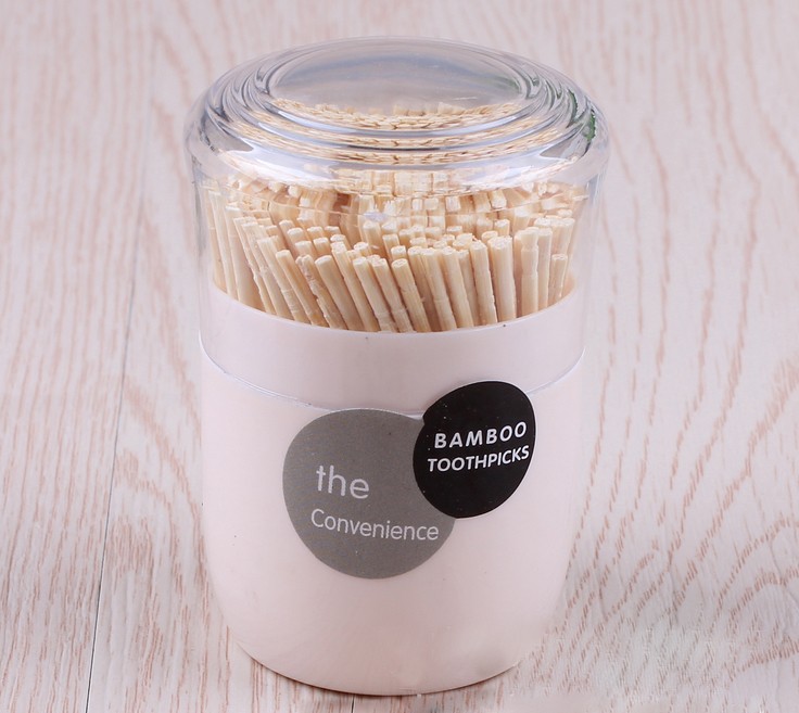 1000-piece dental floss and toothpicks set, bamboo toothpicks in bottle, double-pointed design, eco-friendly and odorless, essential daily necessities for home and hotel use detail image 5