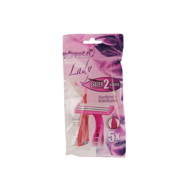 WETELL two-layer stainless steel shaving knife, disposable manual shaving knife, induction blade head, shaver manufacturer, new model for ladies details Picture