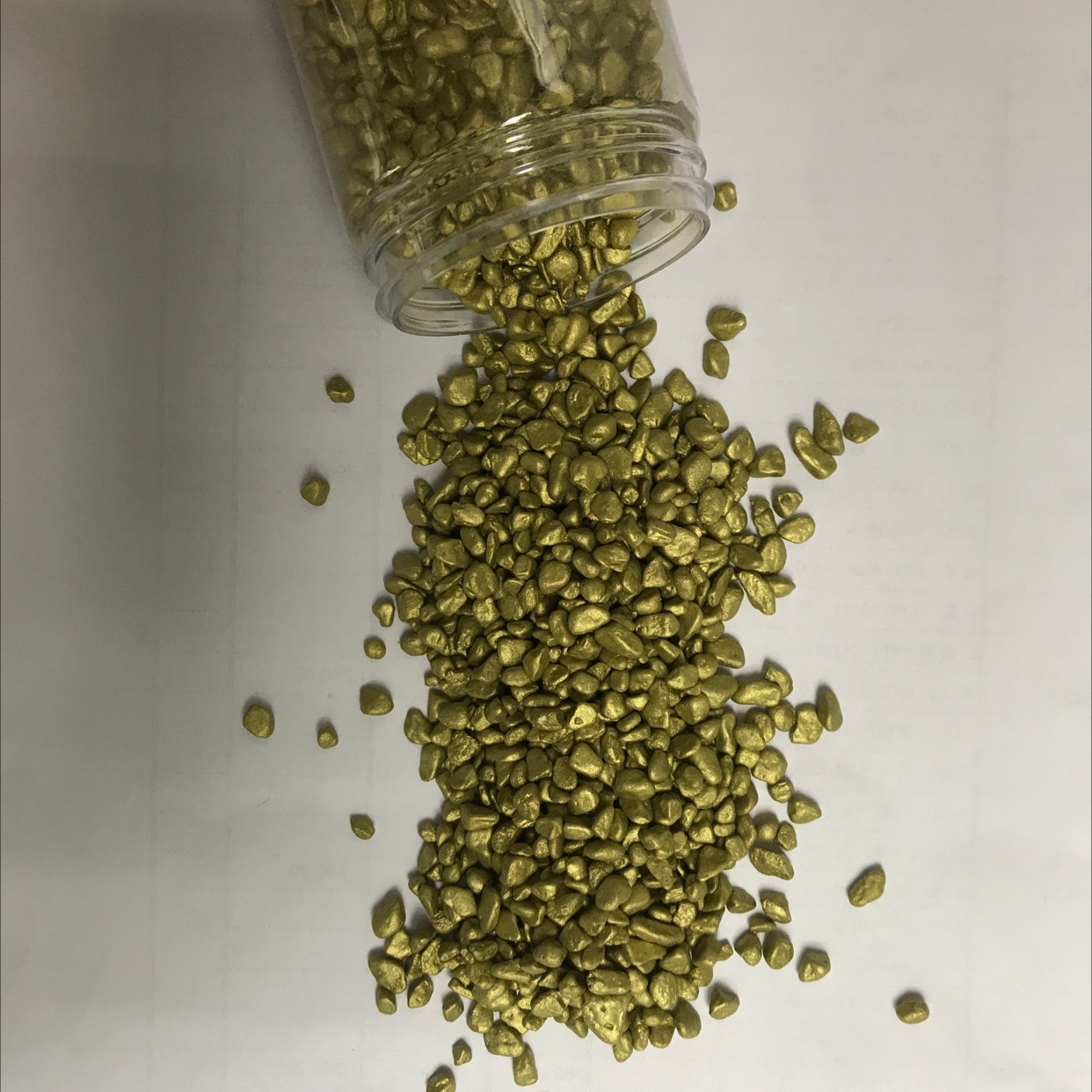 天然染色石头金色 石料产品图