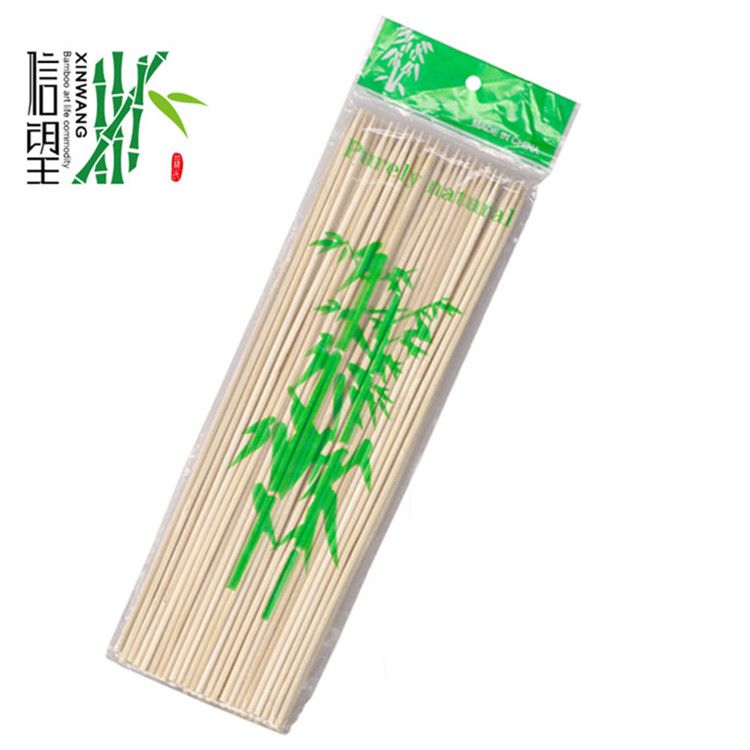 Special bamboo skewers for barbecue forks 30252015CM bamboo skewers for barbecue are durable and not easy to break. Barbecue skewers are essential items for barbecuing. Barbecue skewers are sold by Xinwang brand manufacturer