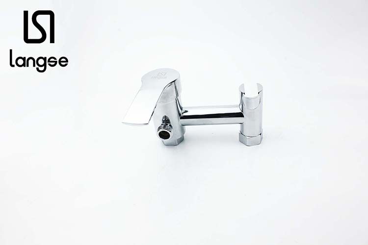 Copper Shower Faucet With Plastic Nozzle, Hose, Eccentric Angle Specification drawing