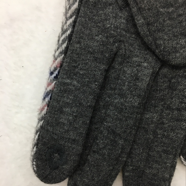 Herringbone print moda térmica touch screen guantes para mujeres details Picture