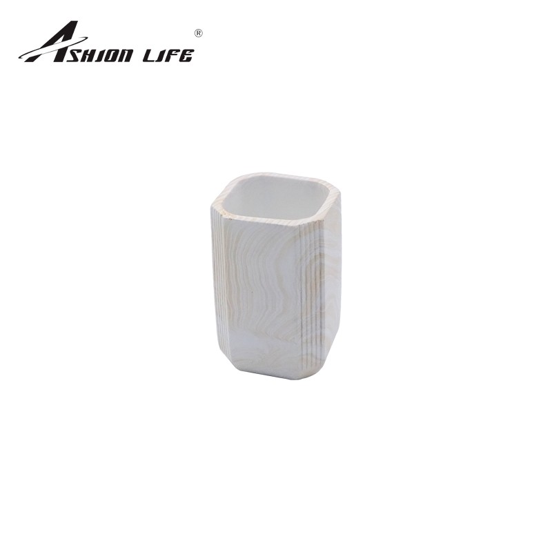 边条木纹卫浴洗漱四件套装 浴室卫浴用品乳液瓶漱口杯牙刷架皂盒详情4
