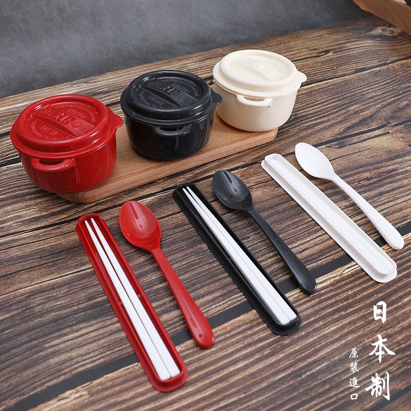 YAMADA日本陶瓷风格塑料勺子 带勺盒子