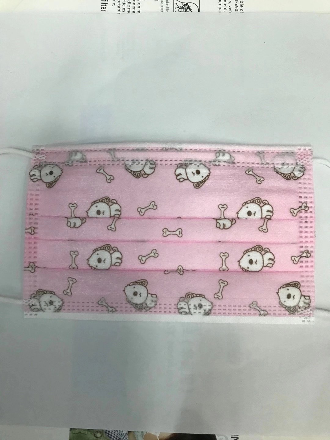 儿童水刺布口罩细节图