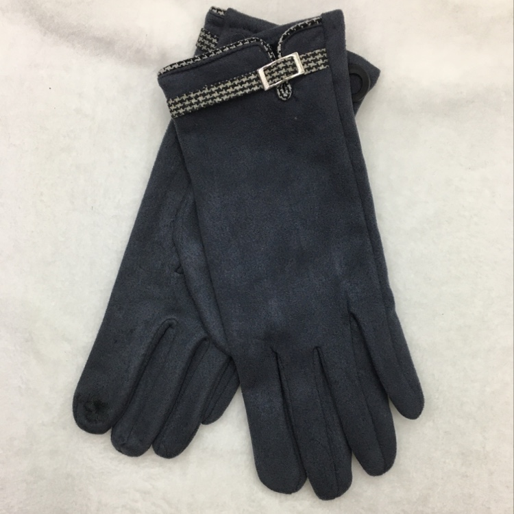 Milk bird plaid gamuza warm guantes de otoño e invierno para mujeres detail image 4