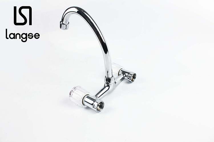 Transparent Hand Wheel Kitchen Up Curved Faucet Item Picture
