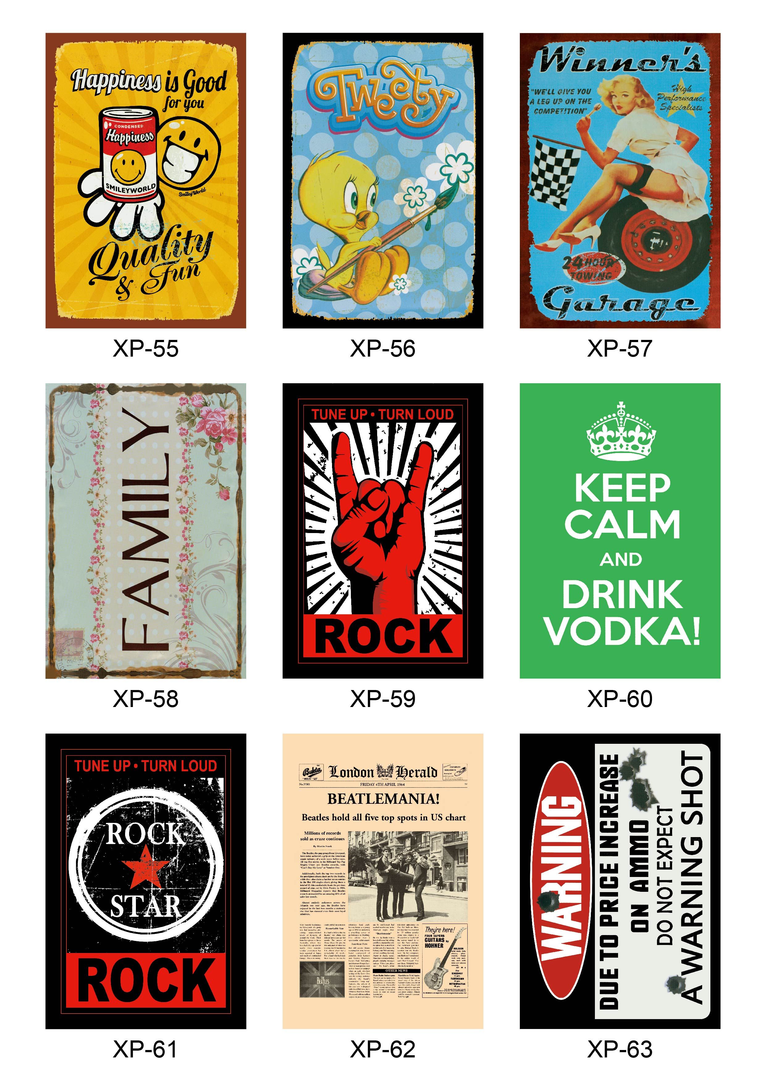 20*30CM 铁皮画咖啡厅装饰画酒吧挂画铁皮挂画