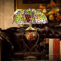 18 "antique glass art lamp living room, study, bedroom decorative lamps