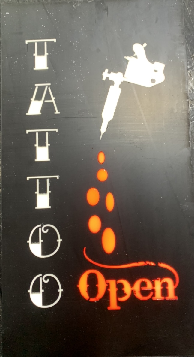 防水灯牌，树脂灯牌图