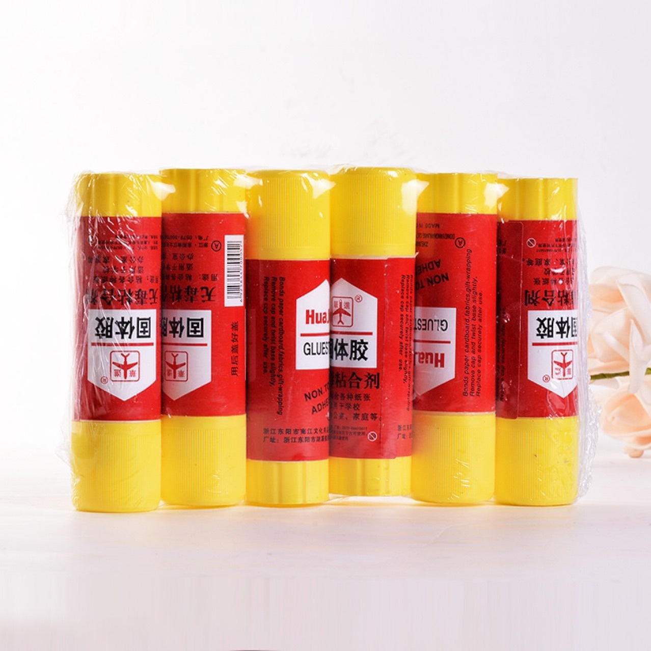 厂家固体胶水定制 HuaJin红商标卷烟固体胶棒 两元批发固体胶